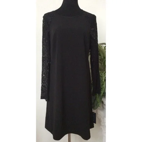 NWT Tommy Hilfiger Womens Black Polyester Blend Lace Dress Size 14 MSRP $120. NWT Tommy Hilfiger Womens Black Polyester Blend Lace Dress Size 14 MSRP $120.